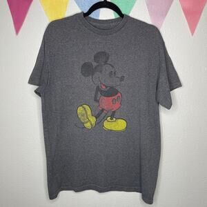 Disney Gray Classic Mickey Mouse Graphic Tee | L